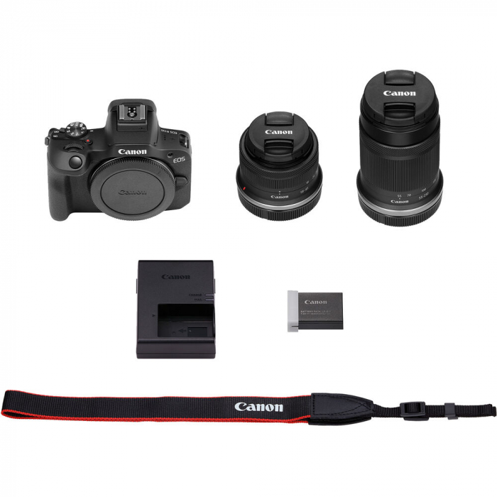 Canon EOS R100 - Aparat Foto Mirrorles Montura Canon RF -  Kit dublu cu RF-S 18-45mm f/4.5-6.3 IS STM si RF-S 55-210mm f/5-7.1 IS STM [5]