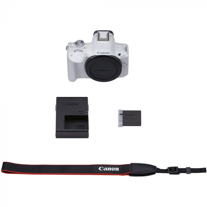 Canon EOS R50 , Aparat Foto Mirrorless APS-C , 4K , alb- body [7]