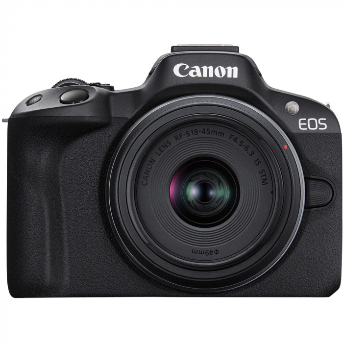 Canon EOS R50 , Aparat Foto Mirrorless APS-C , 4K -Kit cu RF-S 18-45mm f/4.5-6.3 IS STM -negru [2]