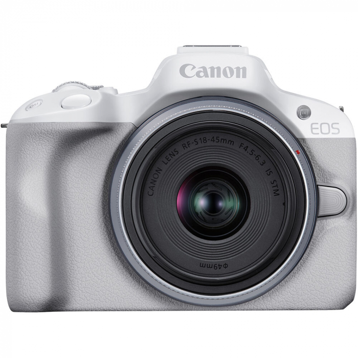 Canon EOS R50 , Aparat Foto Mirrorless APS-C , 4K -Kit cu RF-S 18-45mm f/4.5-6.3 IS STM -alb [2]