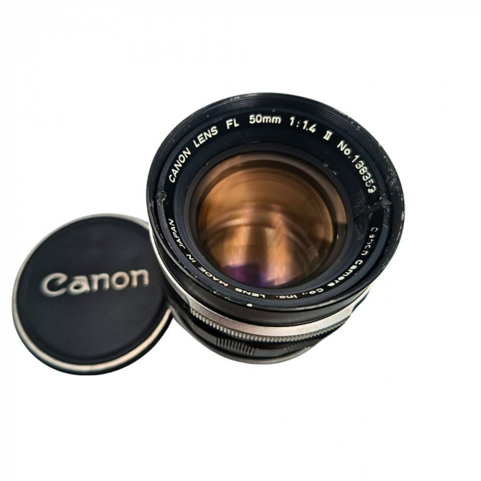 Canon FL 50mm f/1.4 II – Obiectiv vintage luminos cu 7 elemente în 6 grupuri pentru montură FL/FD [2]