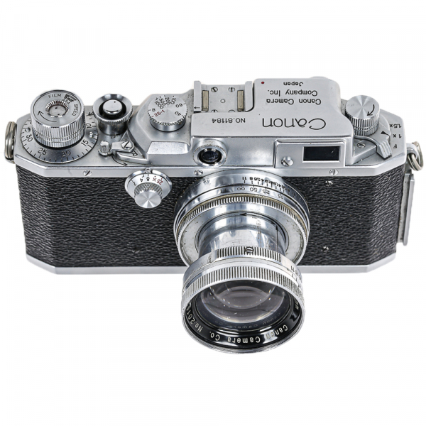 Canon IV Sb + Obiectiv Serenar 50mm f/1.9 Cameră telemetru pe film 35mm – Canon clasic în montură Leica screw (M39) [9]