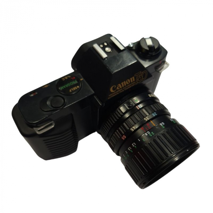 Canon T50 + Obiectiv Canon FD 28–55mm f/3.5–4.5 – Cameră SLR Film 35mm Automata [2]