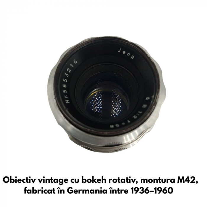 Carl Zeiss Jena Biotar 58mm f/2 – Obiectiv vintage cu bokeh rotativ, montura M42, fabricat în Germania între 1936–1960 [2]