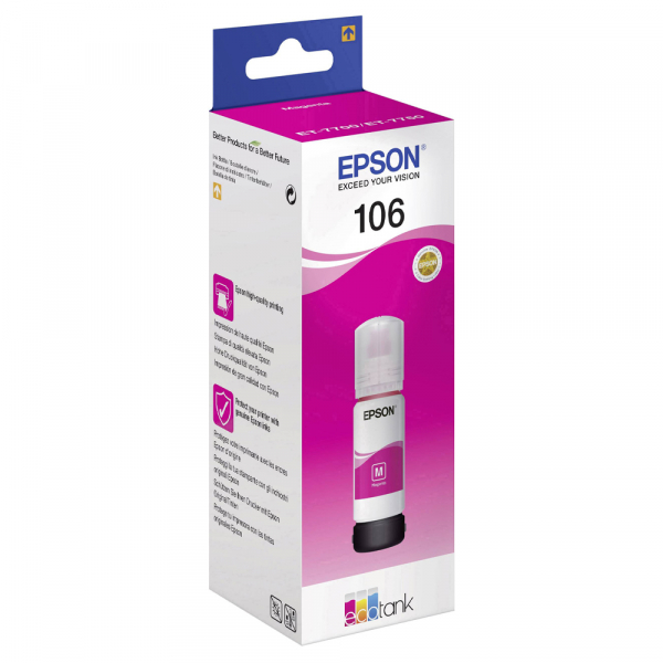 Cartuş Cerneala Magenta tip Photo Epson 106 EcoTank  - 106 ECOTANK PHOTO MAGENTA INK BOTTLE [2]