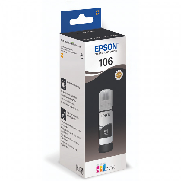 Cartuş Cerneala tip Photo Epson 106 EcoTank negru - 106 ECOTANK PHOTO BLACK INK BOTTLE [2]