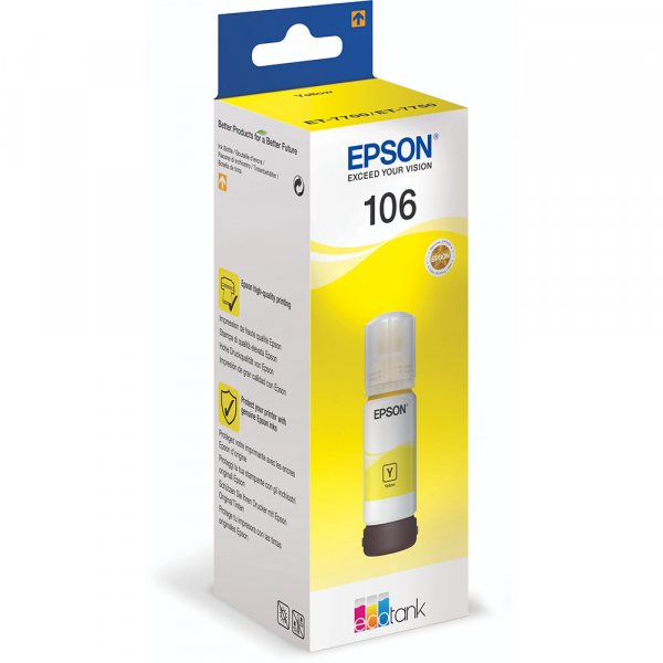 Cartuş Cerneala Yellow tip Photo Epson 106 EcoTank  - 106 ECOTANK PHOTO YELLOW INK BOTTLE [2]