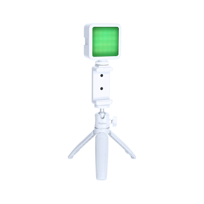 COMFORT DESKTOP LED SET - Set vlogging cu minitrepied, seflie stick suport de telefon/camera de actiune si cu lampa RGB [6]