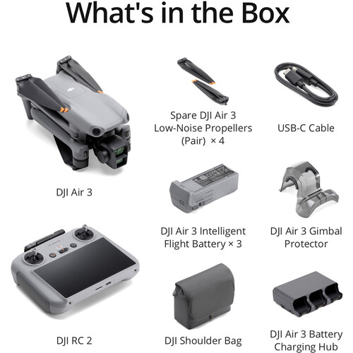 DJI Air 3 Fly More Combo (DJI RC 2) Dronă DJI cu Telecomanda DJI RC 2 [3]
