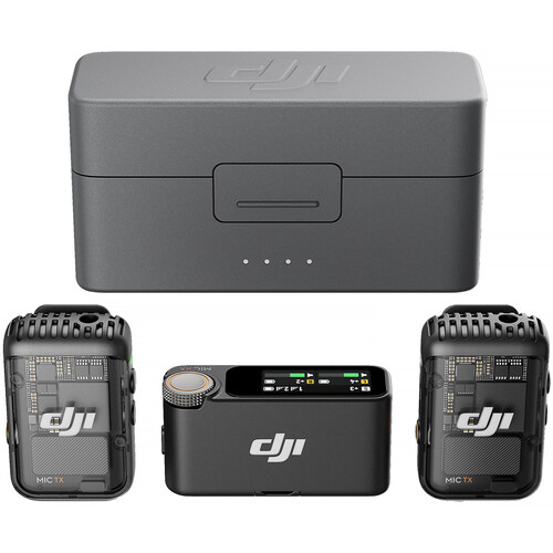 DJI Mic 2 - Kit microfon digital compact  -  reportofon pentru cameră și smartphone (2,4 GHz) [2]