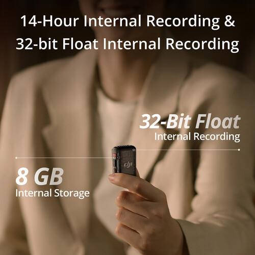 DJI Mic 2 - Kit microfon digital compact  -  reportofon pentru cameră și smartphone (2,4 GHz) [6]