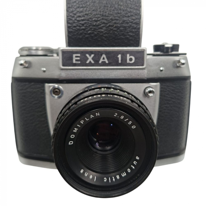 Exa 1b cu Domiplan 50mm f/2.8 – Aparat foto analog SLR vintage cu montură M42 și diafragmă automată [1]