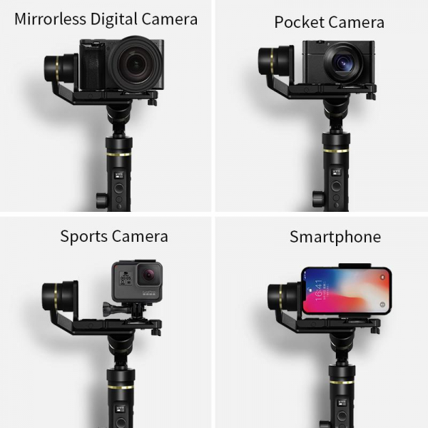 Feiyu Tech G6 Plus Sistem de Stabilizare pe 3 Axe - pt. camere de actiune, mirroless si smartphone [8]