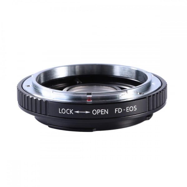 FIKAZ , adaptor cu lentila corectoare de la obiective montura Canon FD la body montura Canon EF [1]