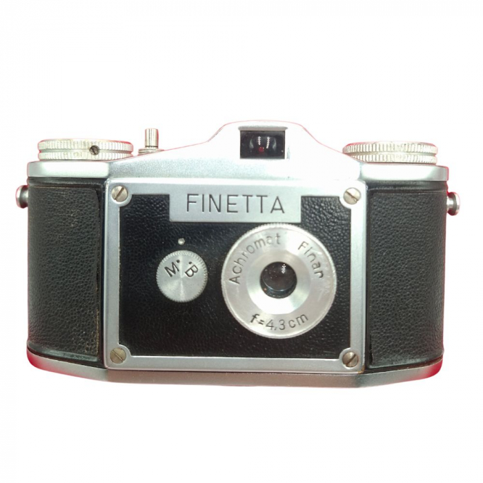 Finetta cu obiectiv Finar 4.3cm – Cameră analog 35mm fabricată în Germania, cu design compact și lentilă fix-focus [1]