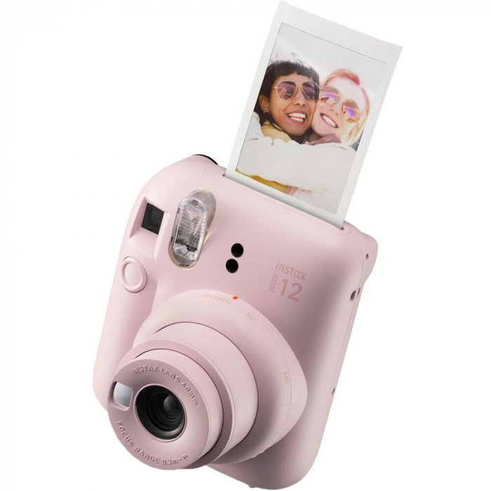 Kit Camera + accesorii Fujifilm Instax Mini 12 (Blossom Pink) + 2x10 Hartie Instax + Husa Mini 12 Blush Pink + Album Mini Striped Lime Green [2]