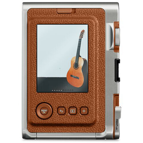 Fujifilm Instax Mini Evo Hybrid - Aparat Foto Instant maro (Brown) + film INSTAX 2x10 buc [9]