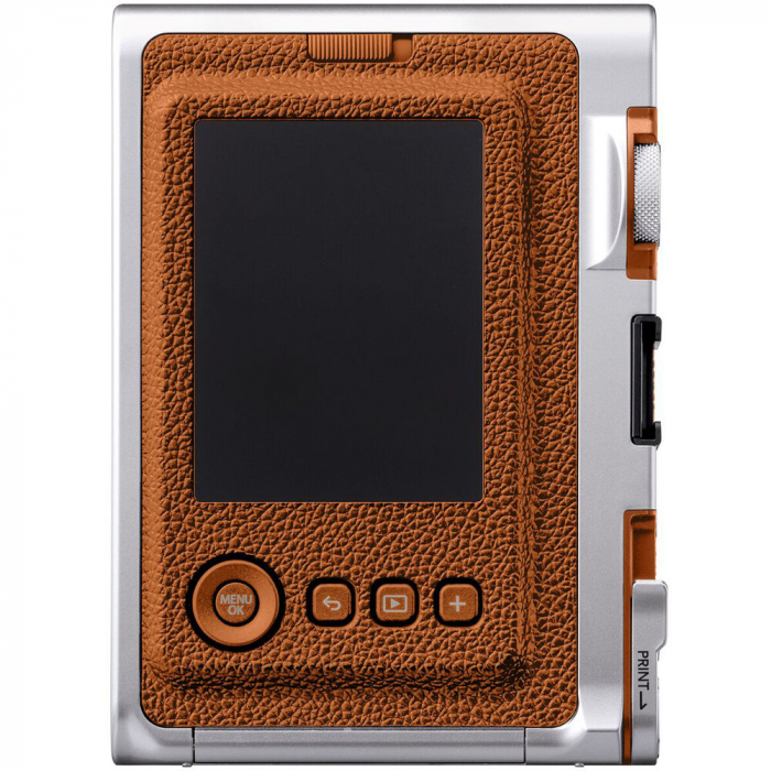 Fujifilm Instax Mini Evo Hybrid - Aparat Foto Instant maro (Brown) + film INSTAX 2x10 buc [5]