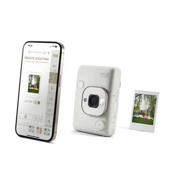 FUJIFILM INSTAX Mini LiPlay Hybrid Instant Camera Elegant Misty White  -  Aparat Foto Instant Mini Liplay Misty White [2]