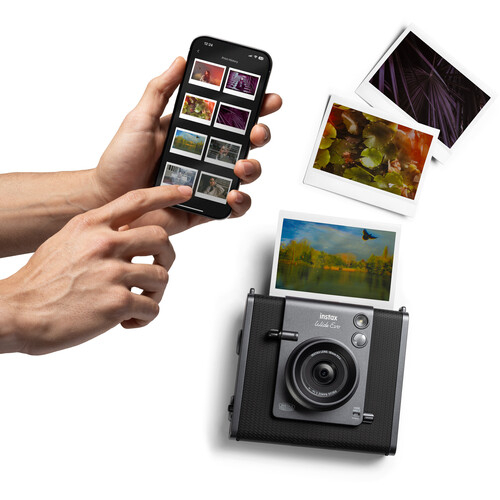 Fujifilm Instax Wide Evo – Cameră instant hibridă, printuri mari, 10 efecte creative [14]