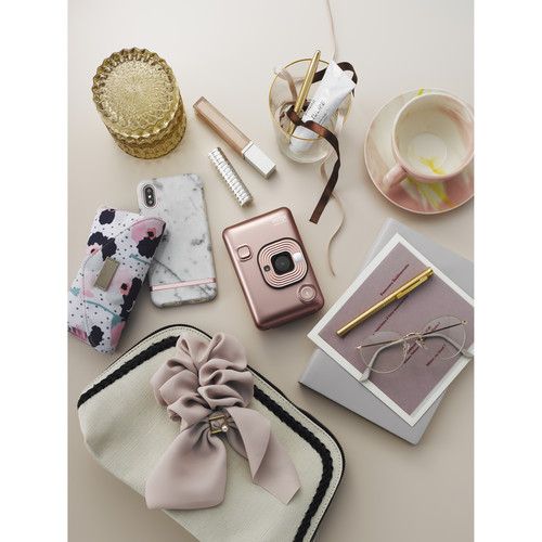 FUJIFILM INSTAX Mini LiPlay Hybrid Instant Camera (Blush Gold) -  Aparat Foto Instant  Blush Gold [9]