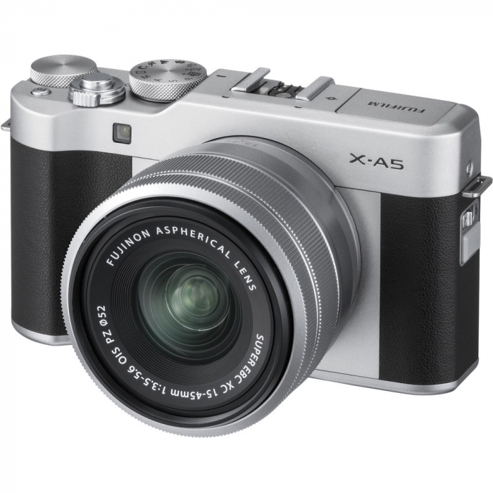 FUJIFILM X-A5 Mirrorless Digital Camera Cu XC 15-45mm f/3.5-5.6 OIS PZ (silver) [1]