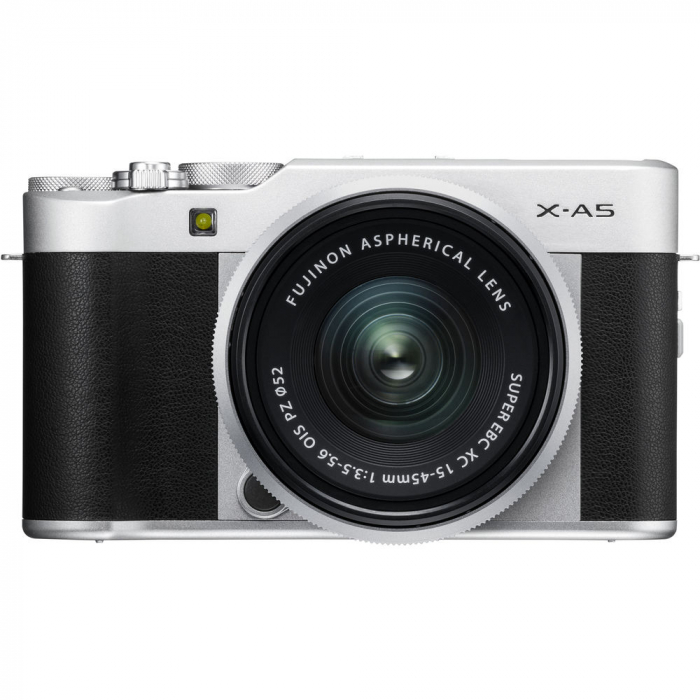 FUJIFILM X-A5 Mirrorless Digital Camera Cu XC 15-45mm f/3.5-5.6 OIS PZ (silver) [7]