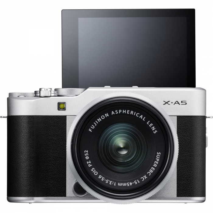FUJIFILM X-A5 Mirrorless Digital Camera Cu XC 15-45mm f/3.5-5.6 OIS PZ (silver) [6]