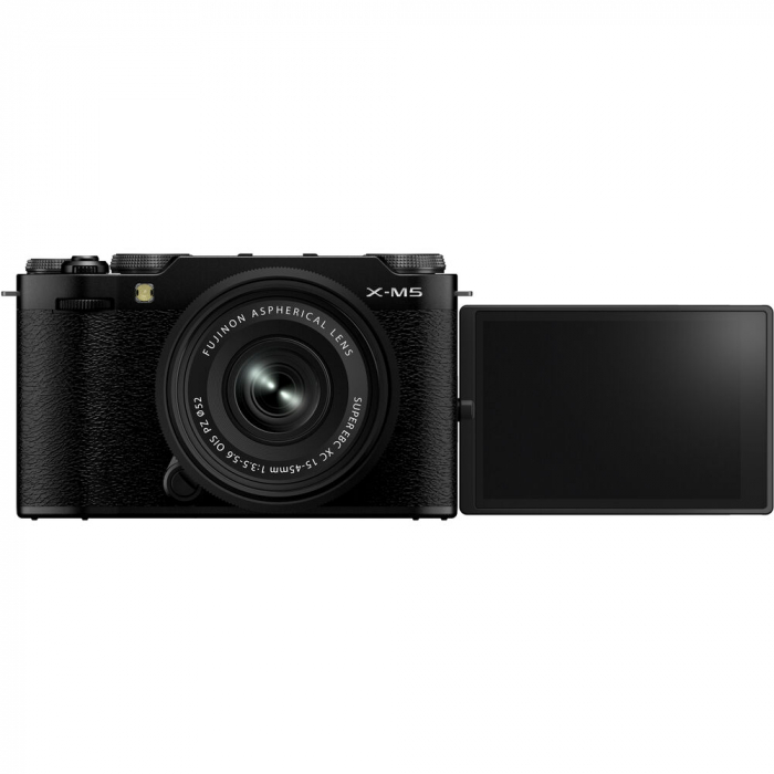 Fujifilm X-M5 - aparat foto mirrorless 26.1MP kit cu XC 15-45mm f/3.5-5.6 OIS (Negru) [5]