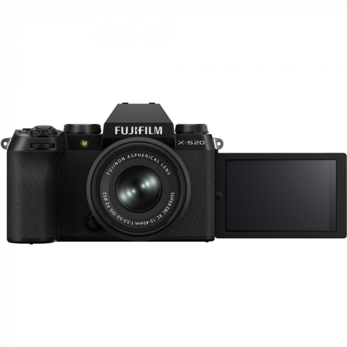 Fujifilm X-S20 - Aparat Foto Mirrorless FUJIFILM - BLACK kit cu XC 15-45mm f/3.5-5.6 OIS (black) [4]
