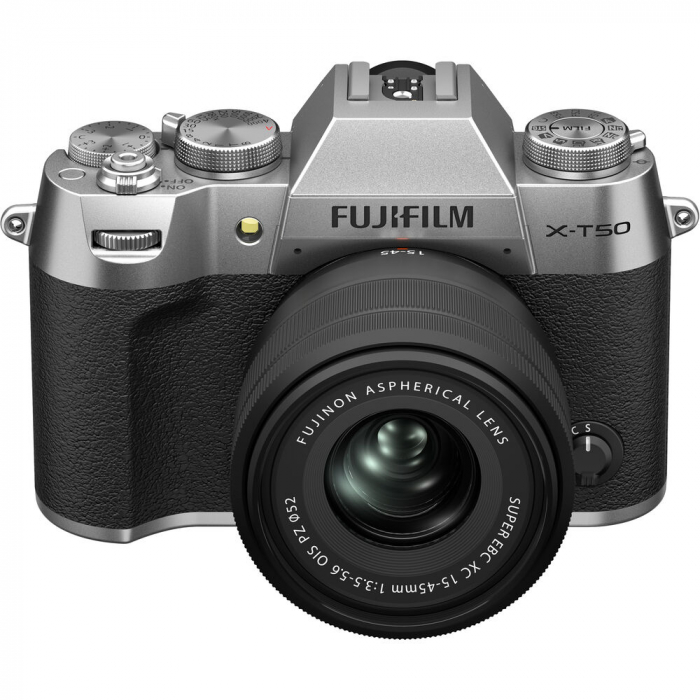 Fujifilm X-T50 - aparat foto mirrorless 40.2MP kit cu XC 15-45mm f/3.5-5.6 OIS (Argintiu) [2]