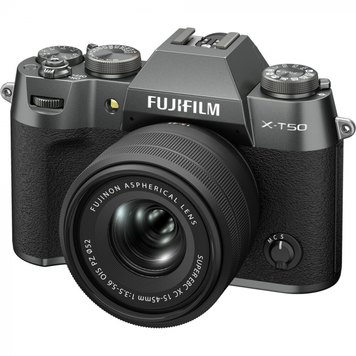 Fujifilm X-T50 - aparat foto mirrorless 40.2MP kit cu XC 15-45mm f/3.5-5.6 OIS (Charcoal Silver) [7]