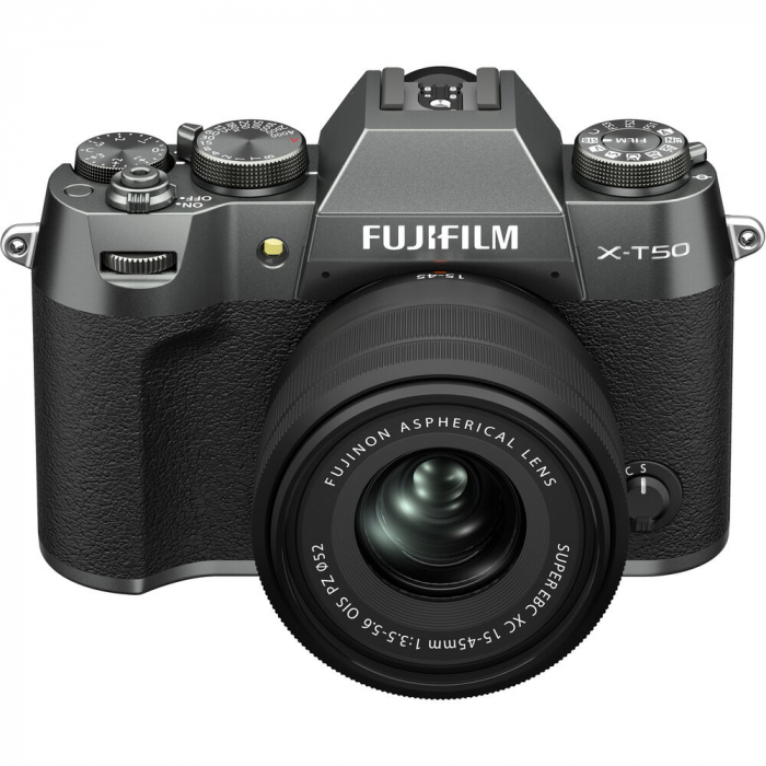 Fujifilm X-T50 - aparat foto mirrorless 40.2MP kit cu XC 15-45mm f/3.5-5.6 OIS (Charcoal Silver) [2]