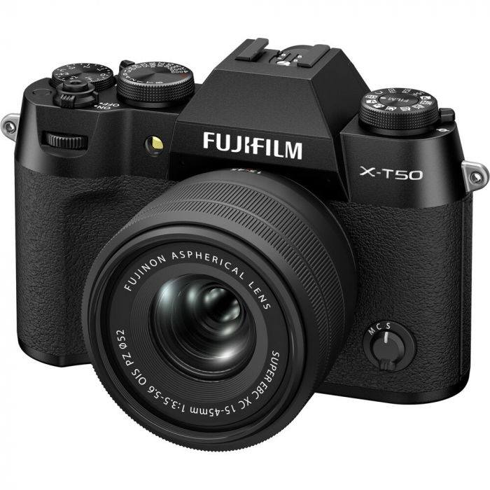 Fujifilm X-T50 - aparat foto mirrorless 40.2MP kit cu XC 15-45mm f/3.5-5.6 OIS (Negru) [7]