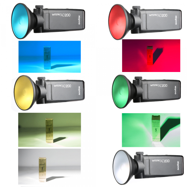 Godox AD-M Beauty Dish si difusere colorate pentru Godox AD200- / AD180 [3]