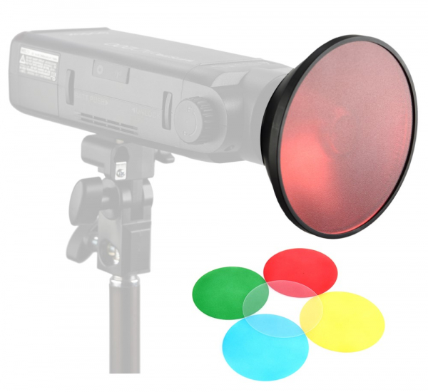 Godox AD-M Beauty Dish si difusere colorate pentru Godox AD200- / AD180 [2]