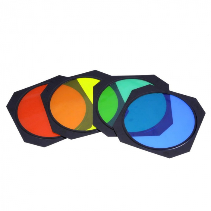 Godox BD-04- Barndoor kit ( Voleti + Geluri colorate ) pentru GODOX AD-R6 / Reflector diametru 18cm metal [3]