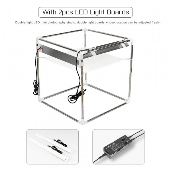 Godox LSD60 cort fotografie de produs cu iluminare LED, 60x60x60cm [3]