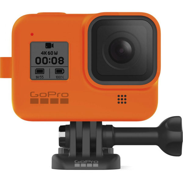 GoPro Sleeve + Lanyard AJSST-004 , husa de silicon + snur reglabil pentru HERO 8 , portocaliu [7]