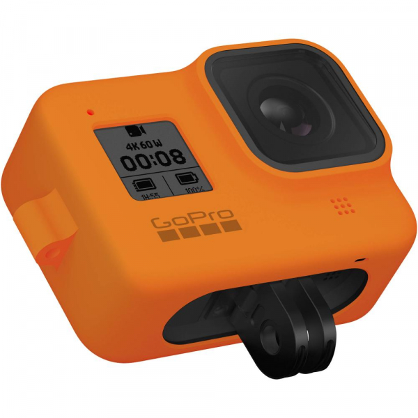 GoPro Sleeve + Lanyard AJSST-004 , husa de silicon + snur reglabil pentru HERO 8 , portocaliu [8]