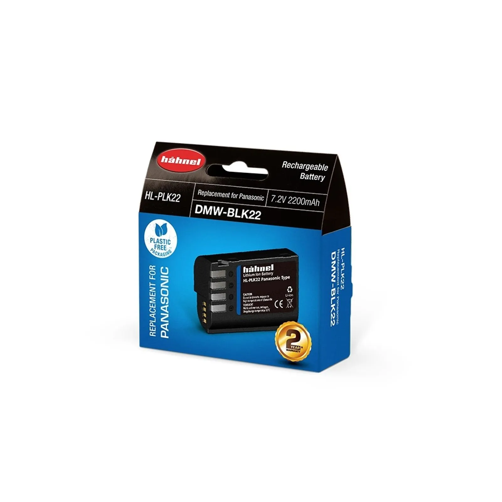 Hahnel HL-PLK22 Acumulator Li-Ion tip Panasonic DMW-BLK22 , DC-S5, DC-S5II, DC-S5II X [2]