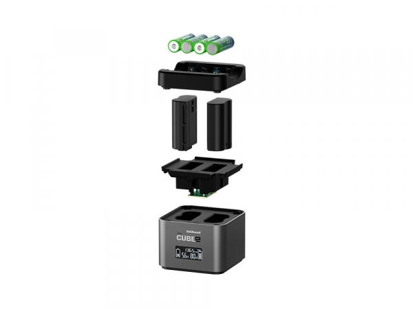 Hahnel - Pro Cube 2, Incarcator Dublu pentru Nikon EN-EL14/a , EN-EL15/a/b [3]