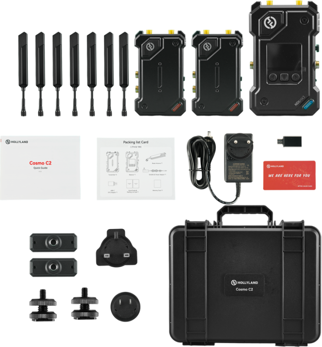 Hollyland COSMO C2 2 Transmitters/1 Receiver Kit - Transmisie video wireless pentru producții cu mai multe camere [16]