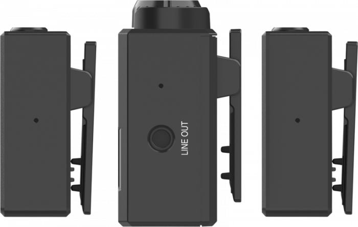 Hollyland Lark 150 Dual Wireless Kit de transmisie audio  - Kit microfon digital tip lavaliera  -  reportofon pentru cameră și smartphone (2,4 GHz [3]