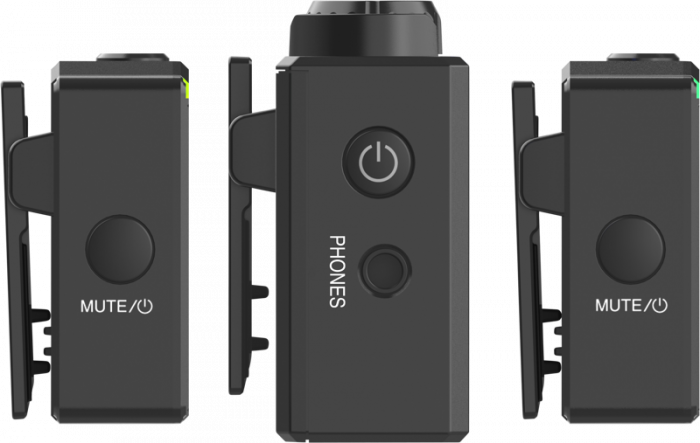 Hollyland Lark 150 Dual Wireless Kit de transmisie audio  - Kit microfon digital tip lavaliera  -  reportofon pentru cameră și smartphone (2,4 GHz [9]