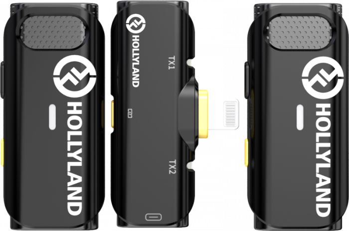 Hollyland Lark C1 Duo Wireless Lavalier Microphone for iPhone - Kit microfon digital tip lavaliera  -  reportofon pentru iPhone (2,4 GHz) Hollyland Lark C1 Duo Wireless Lavalier Microphone for Android - Kit microfon digital tip lavaliera  -  reportofon pentru Android (2,4 GHz) Hollyland Lark C1 Duo Wireless Lavalier Microphone for iPhone - Lavaliera dubla pentru telefoane Apple cu mufa Lightning [3]