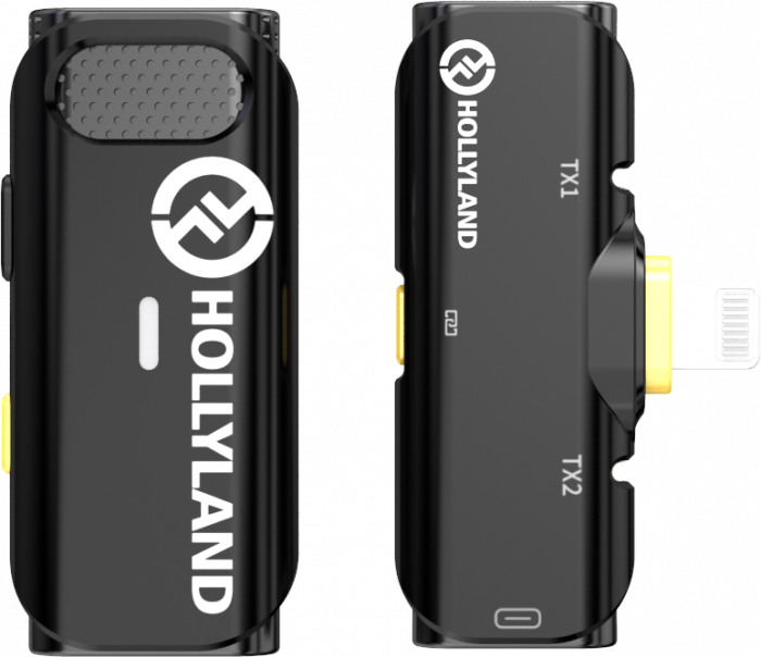 Hollyland Lark C1 Solo Wireless Lavalier Microphone for iPhone - Kit microfon digital tip lavaliera  -  reportofon pentru iPhone (2,4 GHz) [5]