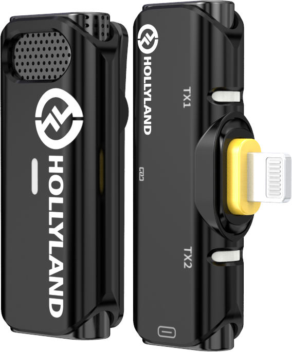 Hollyland Lark C1 Solo Wireless Lavalier Microphone for iPhone - Kit microfon digital tip lavaliera  -  reportofon pentru iPhone (2,4 GHz) [7]