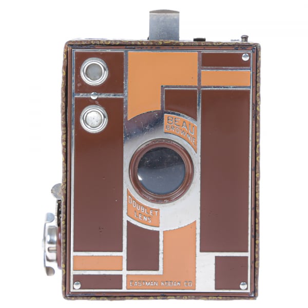 Aparat foto Kodak Beau Brownie No.2 – design Art Deco, aparat box vintage de colecție (1930–1933) [3]