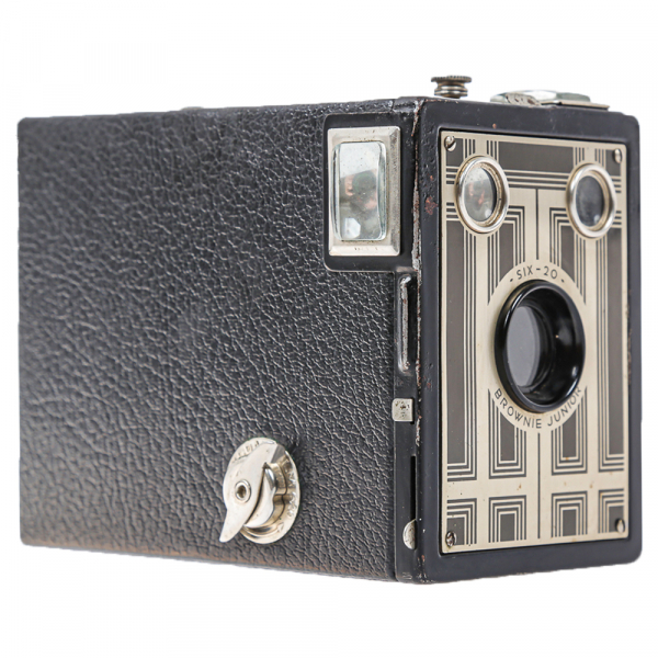 Kodak Six-20 Brownie Junior – Cameră box vintage cu design Art Deco, ideală pentru colecționari și pasionați de fotografie analog [4]